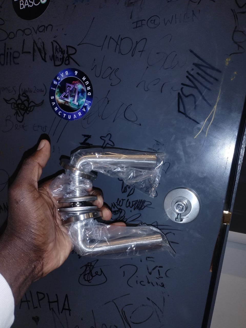 Quality door handle fitted in Rosebank property