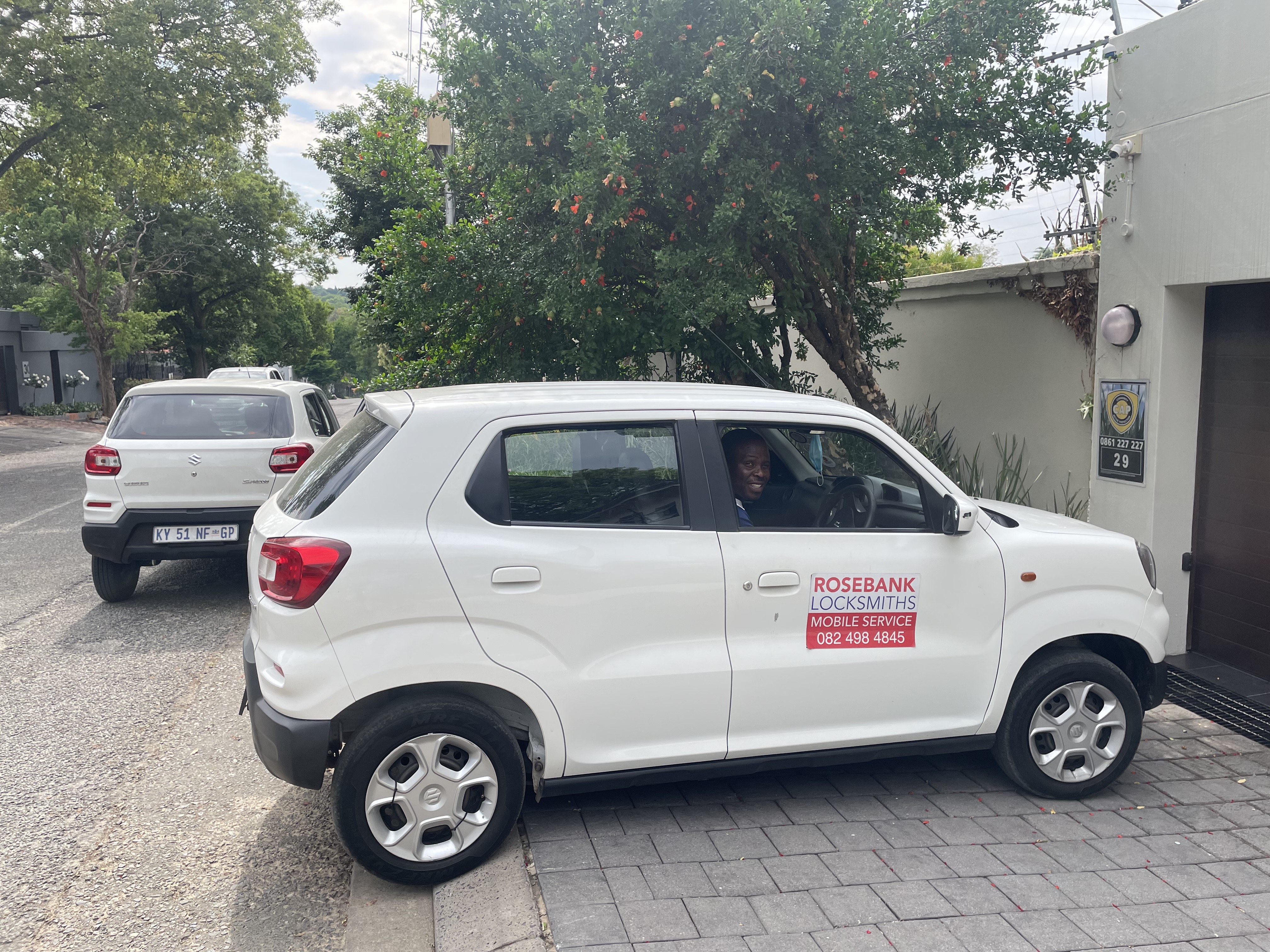 Noel, head locksmith, with service van ready for Parkhurst mobile service